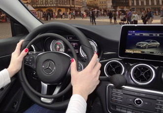 Mercedes CLA mit Darios Gasring und Bremse