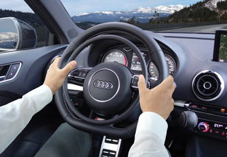 Audi S3 mit Darios Gasring Fahrhilfen für Behinderte