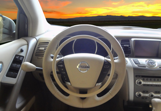 Nissan Murano mit digitalen Fahrhilfen Darios für Fahrer mit Behinderung